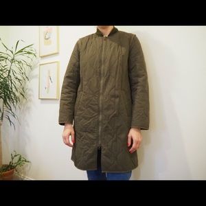 Madewell Quilted Military Coat